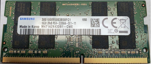 Memoria Ram Rgb 16gb 1x16gb Ddr4 3200 Mhz Sodimm Spotmarket 