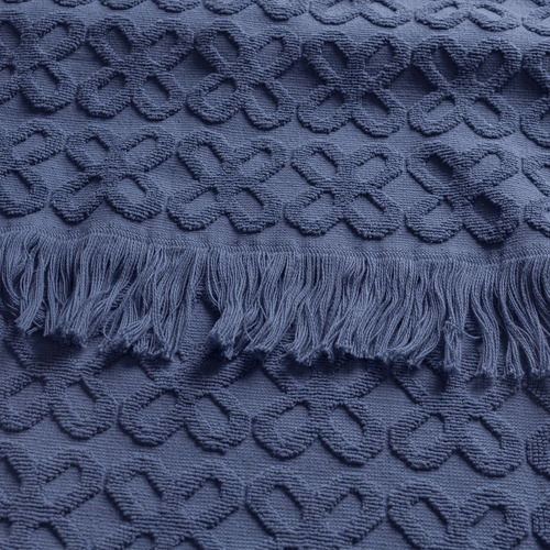 Toalla De Baño 100% Algodon Balandra Azul Vianney Textura