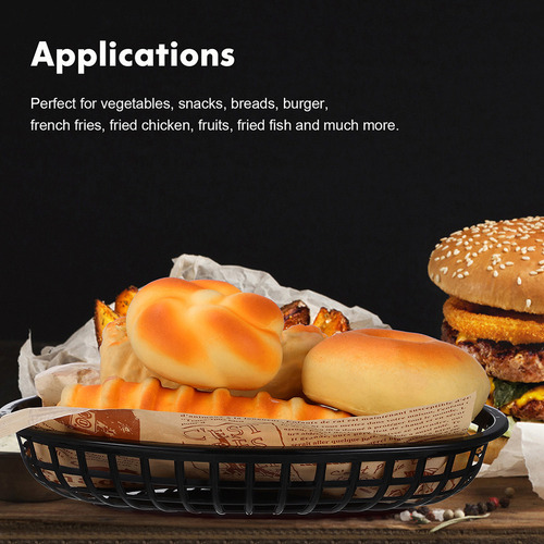 Cesta Para Hamburguesas, Patatas Fritas Y Aperitivos, Cesta