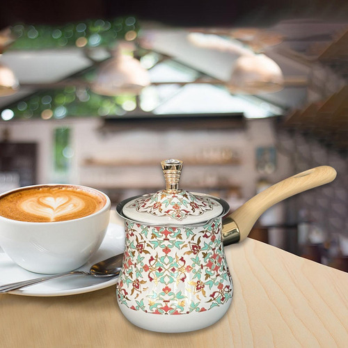 Cafetera Turca Olla Para Derretir Con 550 Ml Patrón Rojo