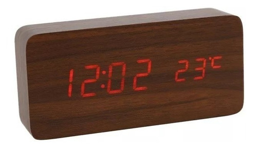 Relógio De Mesa Digital Data/hora Temperatura Led Sensor