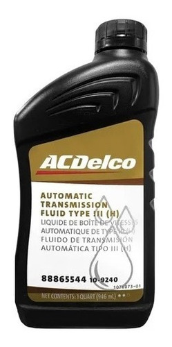 Aceite De Transmision Automatica Acdelco Dexron 3