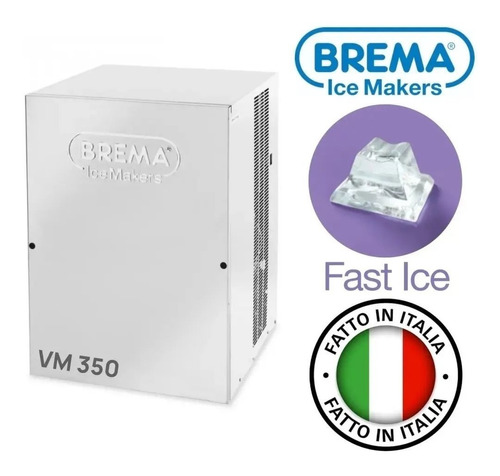 Fabricador De Hielo En Cuadrito Vm350 Brema Italy 