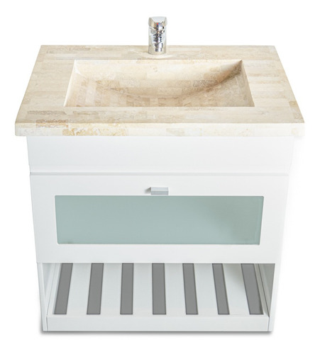 Imagen 3 de 9 de Vanitory CoLG 60cm Bacha Travertino
