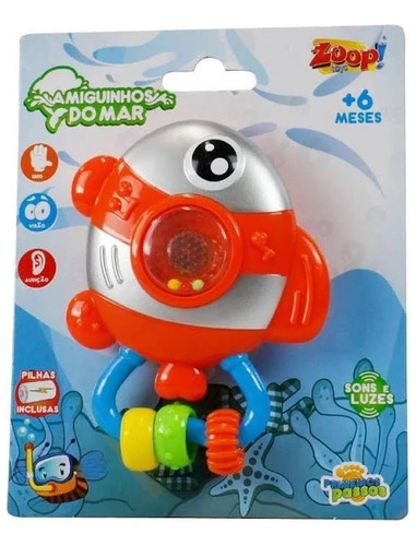 Chocalho Amigos Do Mar Peixinho Zoop Toys Zp00140