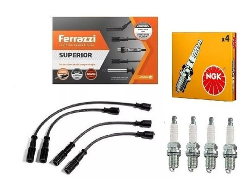 Kit Cables + Bujias Ngk Fiat Palio Siena Strada 1.4 Fire