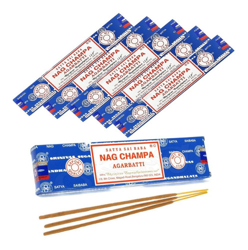 Incienso Satya Nag Champa 5 Piezas