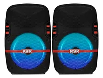 Comprar Sistema Bafles Par De Bocinas 8 Ksr  Bluetooth Recargable