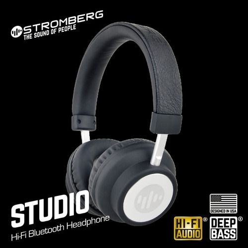 Auriculares Inalámbricos Stromberg Studio Negro Y Plata