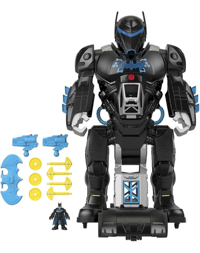 Robot De Batman Imaginext Se Transforma Con Luces Y Sonidos Personaje Bat-tech