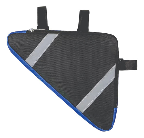Bolso Alforja Triangular Cuadro Porta Objetos Para Bicicleta Azul
