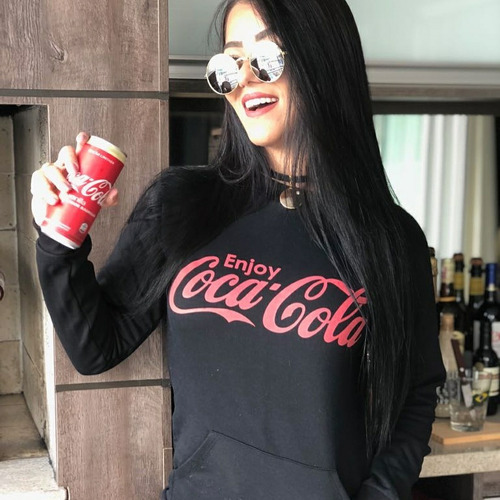 blusa moletom coca cola