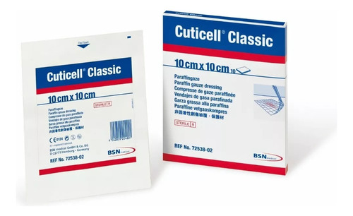 Gasa Parafinada Cuticell Classic 10 X 10cm Pack X 50 Unds.