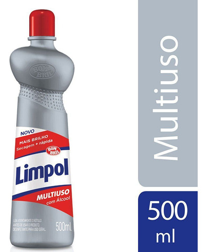 Limpador Multiuso com Álcool Limpol 500ml