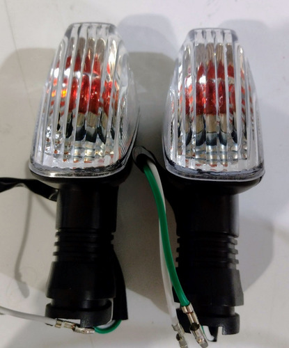 Imagen 3 de 3 de Faros Cruce Moto Klr 650 Delanteros Y Traseros J U E G O (4)