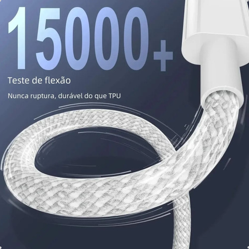 Carregador Turbo 35w Compatível Com iPhone 15 Pro Max + Cabo