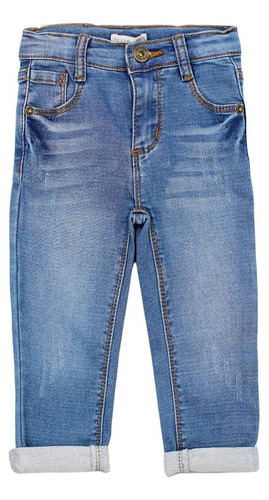 Jeans 100% Algodón Para Bebé - Ficcus - Craft Mezclilla