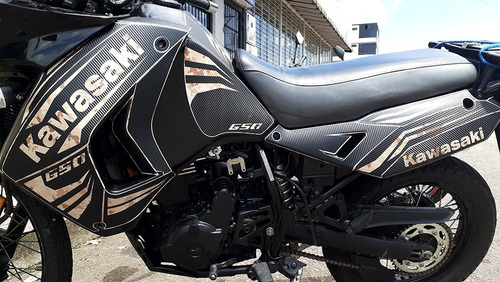 Imagen 3 de 8 de Calcomanias Klr 650 Carbono Y Textura Full Color Designpro