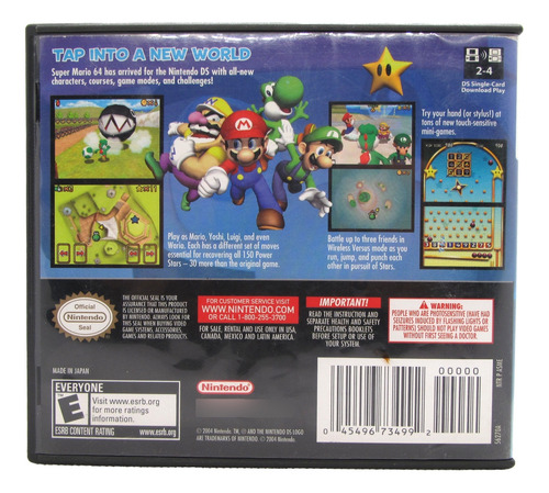 Super Mario 64 Ds - Nds Plataformas Nintendo Ead Miyamoto (Usado)