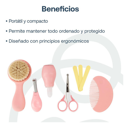 Kit De Higiene Para Bebe Bebesit Color Rosa