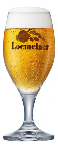 Taça De Cerveja Rótulo Frases Loemelaer Cristal 260ml Cor Incolor