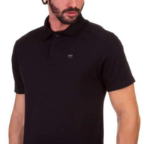 Camisa Polo Original Preta Oakley