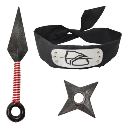 Imagen 5 de 7 de Naruto Banda Deidara Akatsuki + Kunai + Shuriken Cosplay