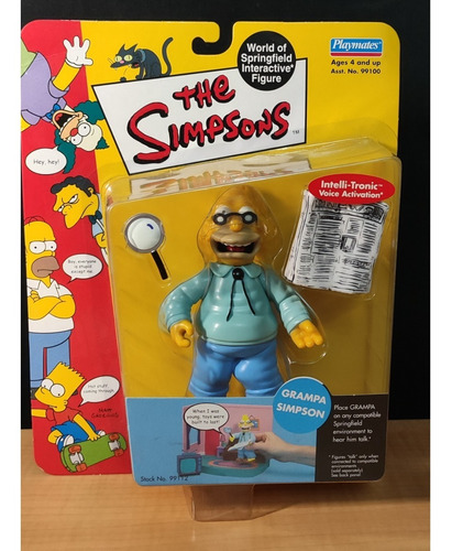 Los Simpsons Playmates - Abuelo Simpson Primera Edicion (Usado)
