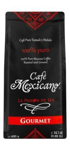 Mexicano Café Mexicano Molido Tostado Gourmet 400 Gramos