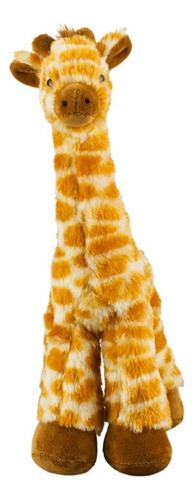 Girafa Laranja 30cm Pelúcia Cor Marrom