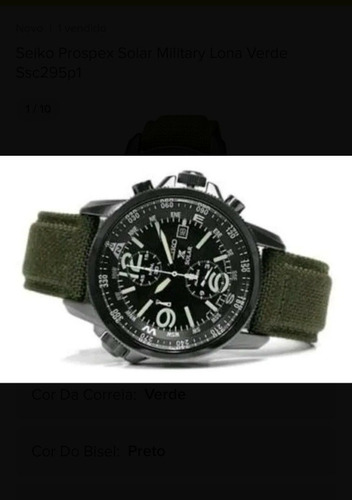 Seiko Prospex Solar Military Lona Verde Ssc295p1