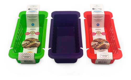 Set Reposteria Moldes Silicona Goma Muffins Cupcakes Budin