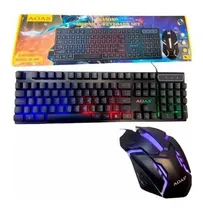 Comprar Teclado Y Mouse Gamer Aoas  Retroiluminado 