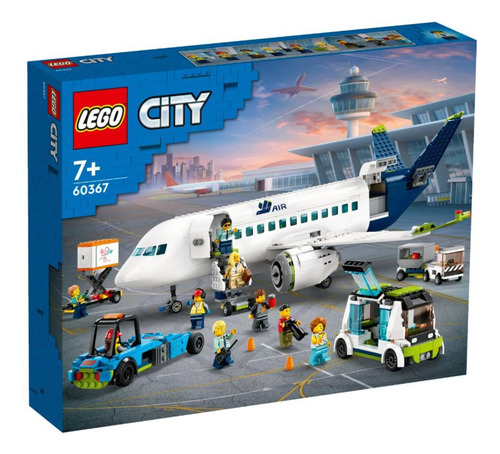 Lego City Avião De Passageiros - 913 Peças E 9 Minifiguras