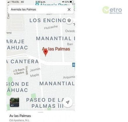 Imagen 1 de 1 de Av Las Palmas Terreno Renta 449 Mts2 Lsl