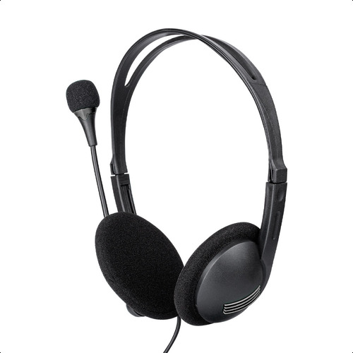 Diadema Techzone Videoconferencia 3.5m 60% Material Reciclad Color Negro