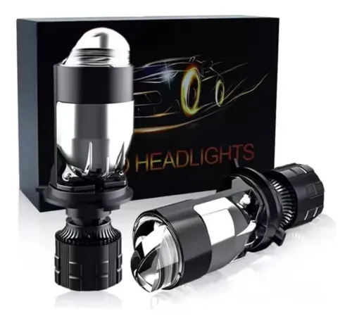 comprar Par Coche Led Faro Lupa Proyector Focos H4 Altoy Bajo Canbus