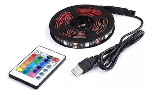 Tira De Leds Rgb 3 Metros Usb Para Tv Con Control