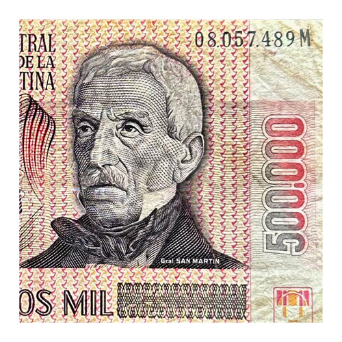 Argentina - 500000 Austral - Año 1990 - Bot. #2897 - M (Usado)