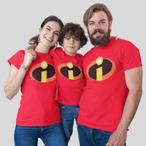 Comprar Kit 3 Camisetas Familia Os Incriveis Conjunto Pai Mae Filho