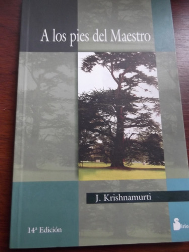 A Los Pies Del Maestro J. Krishnamurti Editorial Sirio