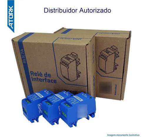 08 Pçs Relés Interface Acoplador Atork, 220v Ac | Frete grátis