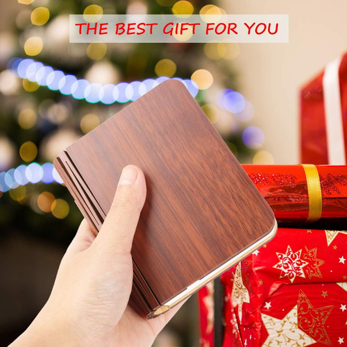 Mini Lámpara Plegable De 8 Colores, Luces De Madera Portátil