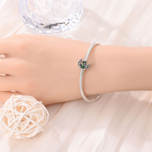 1 Pcs Dije Luna De Plata 925 Premium Charm