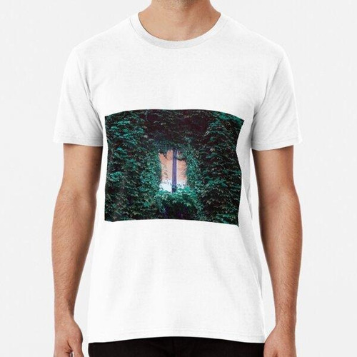 Remera Mystical Botanical Old Antique Window Building Diseño