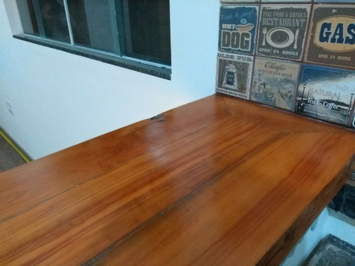Imagem 6 de 6 de Tampo Balcão/bancada Cozinha Americana Em Madeira Demolição