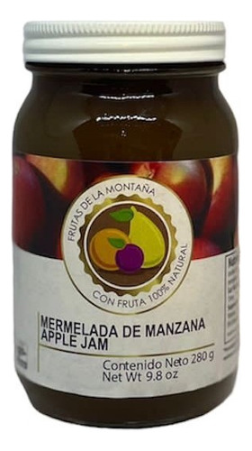 Mermelada De Manzana De 280 Gr. Frutas De La Montaña