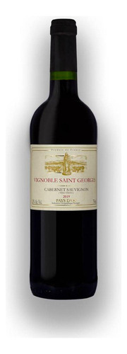 Pack De 2 Vino Tinto Vignobles Saint George Cabernet Sauvign