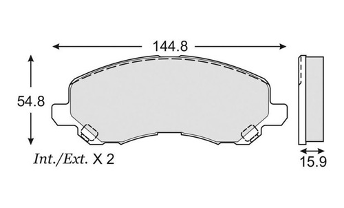 Balatas De Disco Del Mitsubishi Gt Eclipse 2003-2012 Fag