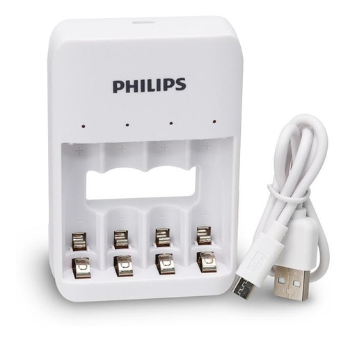 Cargador Philips 4 Pilas Aaa / Aa Scb3400nb / 97 - Otec